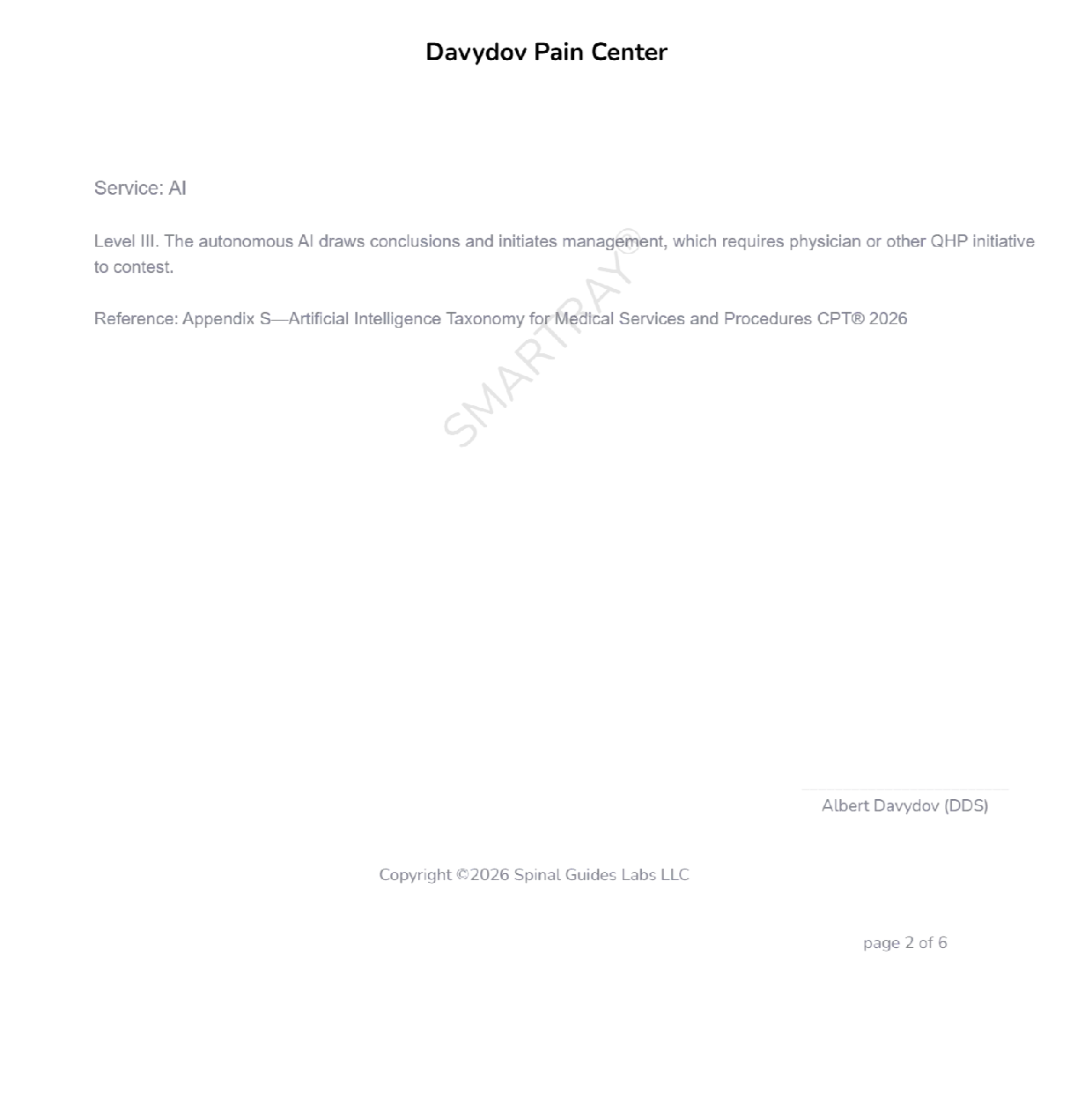 Smartray® AI Positioning Report report page